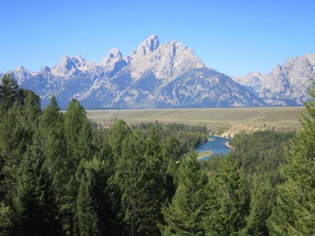 Snake River overlook; (Ansel Adam's famous photo was shot from here)